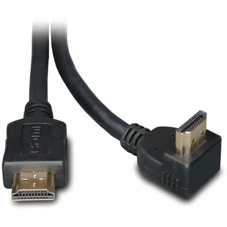 EATON Tripp Lite 6ft High Speed HDMI Cable Digital Video with Audio Right Angle Connector 4K x 2K M/M 6' - HDMI for Audio/Video Device, TV, Projector - 6 ft - 1 x HDMI (Type A) Male Digital Audio/Video - 1 ...  - P568-006-RA