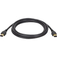 EATON Tripp Lite 6ft IEEE 1394 FireWire Cable 6pin/6pin Gold Plated Connectors 6' - (6pin/6pin) 6-ft. - F005-006