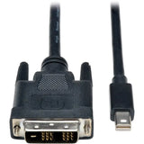 EATON Tripp Lite 6ft Mini DisplayPort to DVI Adpater Converter Cable mDP to DVI 1920 x 1080 M/M - DVI/Mini DisplayPort for Video Device, Monitor, TV - 6 ft - 1 x Mini DisplayPort Male Digital Audio/Video - ...  - P586-006-DVI