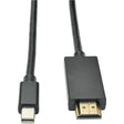 EATON Tripp Lite 6ft Mini DisplayPort to HD Adapter Converter Cable mDP to HD 1920 x 1080 M/M - Mini DisplayPort/HDMI for Audio/Video Device, TV, Monitor - 6 ft - 1 x Mini DisplayPort Male Digital Audio/Vid...  - P586-006-HDMI