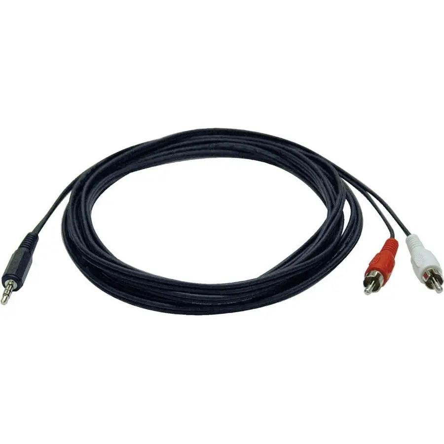 EATON Tripp Lite 6ft Mini Stereo to 2 RCA Audio Y Splitter Adapter Cable 3.5mm M/M 6' - (3.5mm M to 2x RCA M), 6-ft." - P314-006