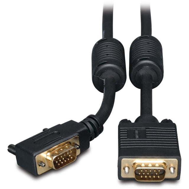 EATON Tripp Lite 6ft VGA Coax Monitor Cable with RGB High Resolution Right Angle HD15 M/M 6' - High Resolution cable with RGB coax (HD15 M/M) 6-ft. - P502-006-RA