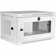 EATON Tripp Lite 6U Wall Mount Rack Enclosure Server Cabinet White w/ Acrylic Glass Door - 6U Rack Height x 19" Rack Width - Wall Mountable - White - Steel, Acrylic - 200 lb Maximum Weight Capacity - 200 lb - SRW6UWG