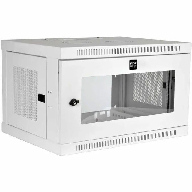 EATON Tripp Lite 6U Wall Mount Rack Enclosure Server Cabinet White w/ Acrylic Glass Door - 6U Rack Height x 19" Rack Width - Wall Mountable - White - Steel, Acrylic - 200 lb Maximum Weight Capacity - 200 lb - SRW6UWG