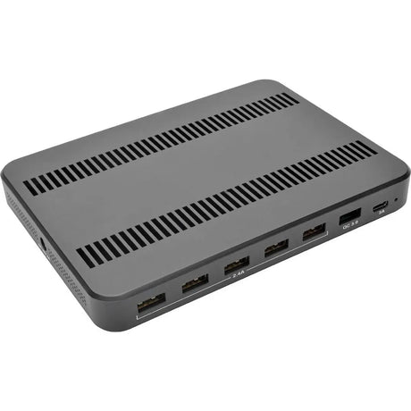 EATON Tripp Lite 7-Port USB Charging Station Hub Quick Charge 3.0, USB-C, Storage - 60 W Output Power - 120 V AC, 230 V AC Input Voltage - 5 V DC Output Voltage - 3 A Output Current - U280-007-CQC-ST