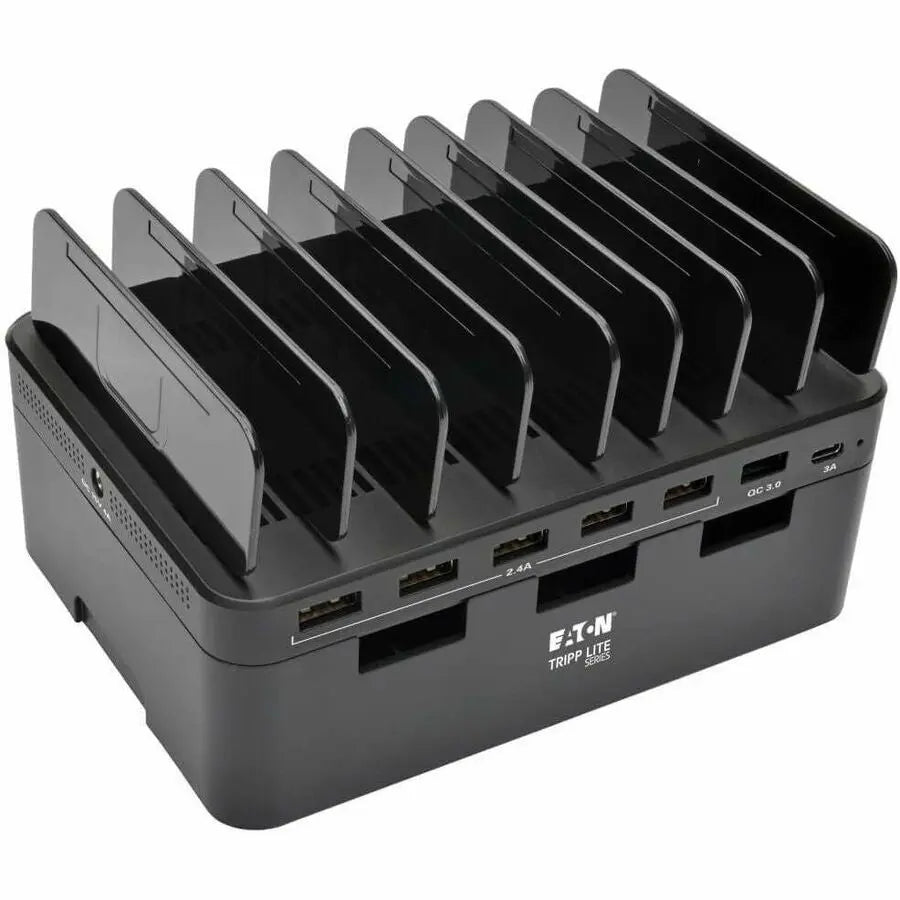 EATON Tripp Lite 7-Port USB Charging Station Hub Quick Charge 3.0, USB-C, Storage - 60 W Output Power - 120 V AC, 230 V AC Input Voltage - 5 V DC Output Voltage - 3 A Output Current - U280-007-CQC-ST