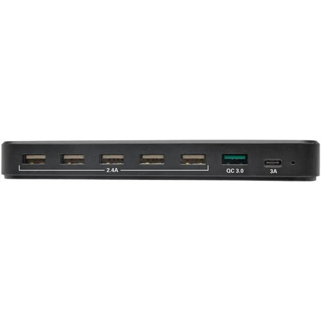 EATON Tripp Lite 7-Port USB Charging Station Hub Quick Charge 3.0, USB-C, Storage - 60 W Output Power - 120 V AC, 230 V AC Input Voltage - 5 V DC Output Voltage - 3 A Output Current - U280-007-CQC-ST