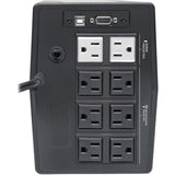 EATON Tripp Lite 750VA 600W UPS Smart Tower Battery Back Up Desktop AVR USB LCD - Tower - AVR - 8 Hour Recharge - 4 Minute Stand-by - 120 V AC Input - 120 V AC, 115 V AC, 110 V AC Output - 8 x NEMA 5-15R - SMART750TSU