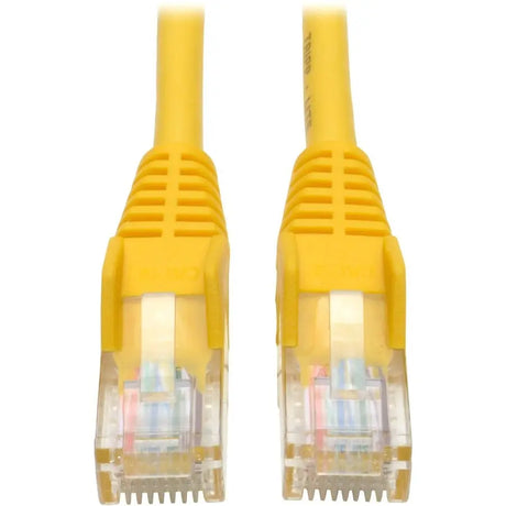 EATON Tripp Lite 7ft Cat5e / Cat5 350MHz Snagless Patch Cable RJ45 M/M Yellow 7' - Category 5e - 7ft - 1 x RJ-45 Male Network - 1 x RJ-45 Network - Yellow - N001-007-YW