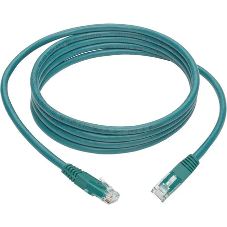 EATON Tripp Lite 7ft Cat6 Gigabit Molded Patch Cable RJ45 M/M 550MHz 24 AWG Green - Category 6 for Network Device, Router, Modem, Blu-ray Player, Printer, Computer - 128 MB/s - Patch Cable - 7 ft - 1 x RJ-4...  - N200-007-GN