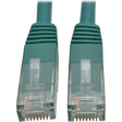 EATON Tripp Lite 7ft Cat6 Gigabit Molded Patch Cable RJ45 M/M 550MHz 24 AWG Green - Category 6 for Network Device, Router, Modem, Blu-ray Player, Printer, Computer - 128 MB/s - Patch Cable - 7 ft - 1 x RJ-4...  - N200-007-GN