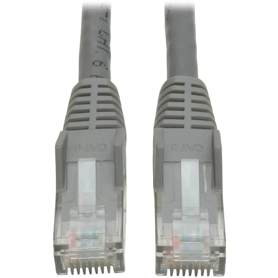 EATON Tripp Lite 7ft Cat6 Gigabit Snagless Molded Patch Cable RJ45 M/M Gray 7' - 7ft - 1 x RJ-45 Male - 1 x RJ-45 Male - Gray - N201-007-GY