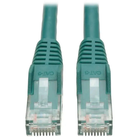 EATON Tripp Lite 7ft Cat6 Gigabit Snagless Molded Patch Cable RJ45 M/M Green 7' - 7ft - 1 x RJ-45 Male - RJ-45 Male - Green - N201-007-GN