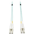 EATON Tripp Lite 7M 10Gb Duplex Multimode 50/125 OM3 Fiber Cable LC/LC Aqua 23ft - LSZH Fiber Patch Cable, (LC/LC) - Aqua, 7M (23-ft.) - N820-07M