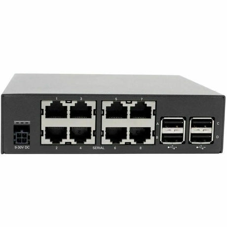 EATON Tripp Lite 8-Port Console Server Built-In Modem Dual GbE NIC Flash Dual SIM - Twisted Pair - 4 x Network (RJ-45) - 4 x USB - 8 x Serial Port - Network (RJ-11) - 1000Base-X - Gigabit Ethernet - Managem - B093-008-2E4U-M