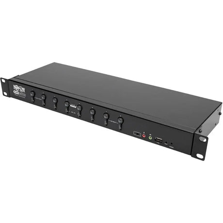 EATON Tripp Lite 8-Port KVM Switch DVI/USB w Audio & Peripheral Sharing 1U 1080p - 8 Computer(s) - 1 Local User(s) - 2048 x 1536 - 11 x USB - 9 x DVI1 x VGA - Rack-mountable - 1U - B024-DUA8-SL