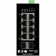 EATON Tripp Lite 8-Port Managed Industrial Gigabit Ethernet Switch - 10/100/1000 Mbps, 2 GbE SFP Slots, -40&deg; to 75&deg;C, DIN Mount - 8 Ports - Manageable - Gigabit Ethernet - 10/100/1000Base-T, 100Base...  - NGI-M08C2