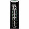 EATON Tripp Lite 8-Port Managed Industrial Gigabit Ethernet Switch - Layer 2, 1 Gbps, PoE+ 30W, 4 GbE SFP Ports, -40&deg; to 75&deg;C, DIN Mount - 8 Ports - Manageable - Gigabit Ethernet - 10/100/1000Base-T...  - NGI-M08C4POE8-2