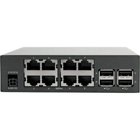 EATON Tripp Lite 8-Port Serial Console Server with Dual GbE NIC, Flash and 4 USB Ports - Twisted Pair - 2 x Network (RJ-45) - 4 x USB - 8 x Serial Port - 1000Base-X - Gigabit Ethernet - Management Port - Ra - B093-008-2E4U