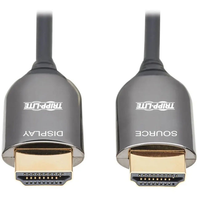 EATON Tripp Lite 8K HDMI Plenum-Rated Fiber Active Optical Cable (AOC) - 8K UHD @ 60 Hz, HDR, M/M, Black, 20 m - 65.62 ft Fiber Optic A/V Cable for Audio/Video Device, Home Theater System, Notebook, Tablet,...  - P568F-20M-8K6