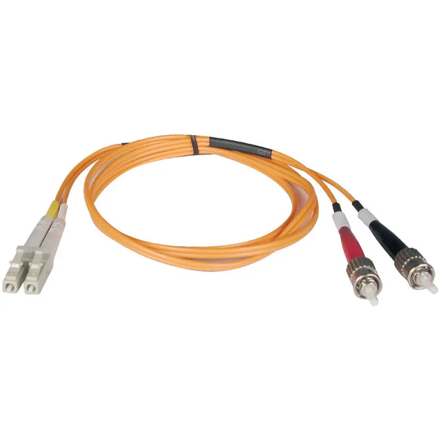 EATON Tripp Lite 8M Duplex Multimode 62.5/125 Fiber Optic Patch Cable LC/ST 26' 26ft 8 Meter - ST Male - LC Male - 26.25ft - Orange - N318-08M