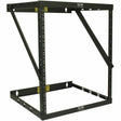 EATON Tripp Lite 8U 12U 22U 2 Post Open Frame Rack Cabinet Expandable 11.5" Depth Wall Mount - For Patch Panel - 8U Rack Height x 19" Rack Width x 11.50" Rack Depth - Wall Mountable - Black Powder Coat - St - SRWO8U22MD