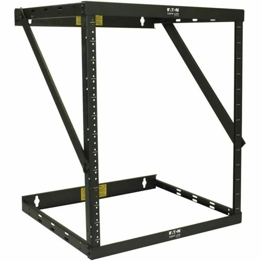 EATON Tripp Lite 8U 12U 22U 2 Post Open Frame Rack Cabinet Expandable 11.5" Depth Wall Mount - For Patch Panel - 8U Rack Height x 19" Rack Width x 11.50" Rack Depth - Wall Mountable - Black Powder Coat - St - SRWO8U22MD