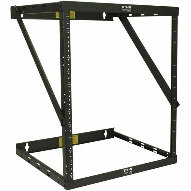 EATON Tripp Lite 8U 12U 22U 2 Post Open Frame Rack Cabinet Expandable 11.5" Depth Wall Mount - For Patch Panel - 8U Rack Height x 19" Rack Width x 11.50" Rack Depth - Wall Mountable - Black Powder Coat - St - SRWO8U22MD