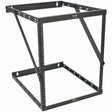 EATON Tripp Lite 8U 12U 22U 2 Post Open Frame Rack Cabinet Expandable 23.5" Depth Wall Mount - For UPS, Patch Panel, LAN Switch - 22U Rack Height x 19" Rack Width x 23.50" Rack Depth - Wall Mountable - Blac - SRWO8U22DP