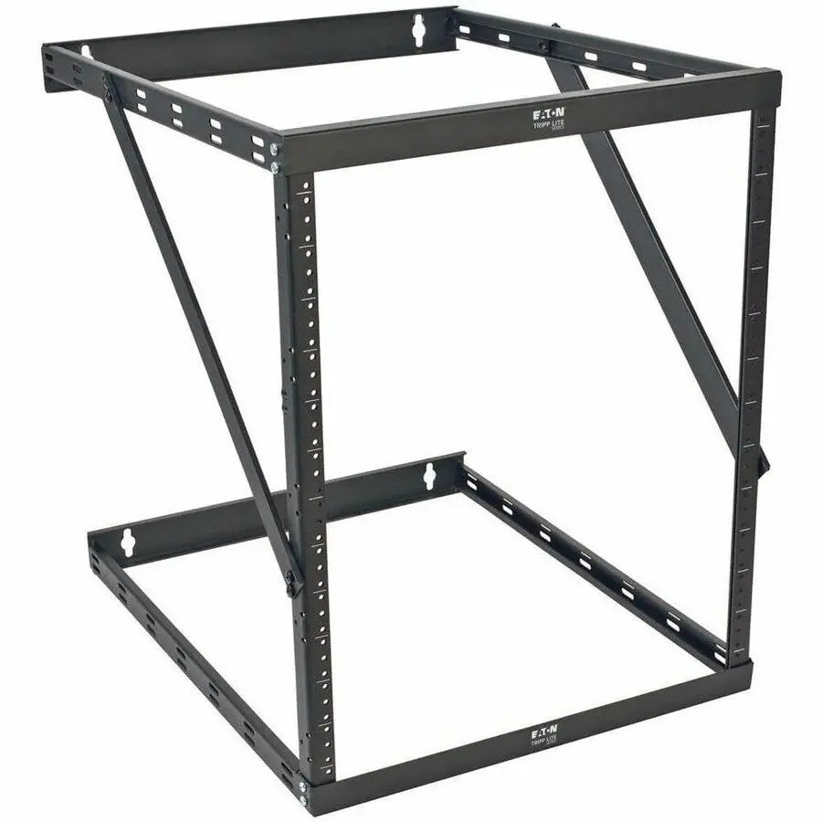 EATON Tripp Lite 8U 12U 22U 2 Post Open Frame Rack Cabinet Expandable 23.5" Depth Wall Mount - For UPS, Patch Panel, LAN Switch - 22U Rack Height x 19" Rack Width x 23.50" Rack Depth - Wall Mountable - Blac - SRWO8U22DP