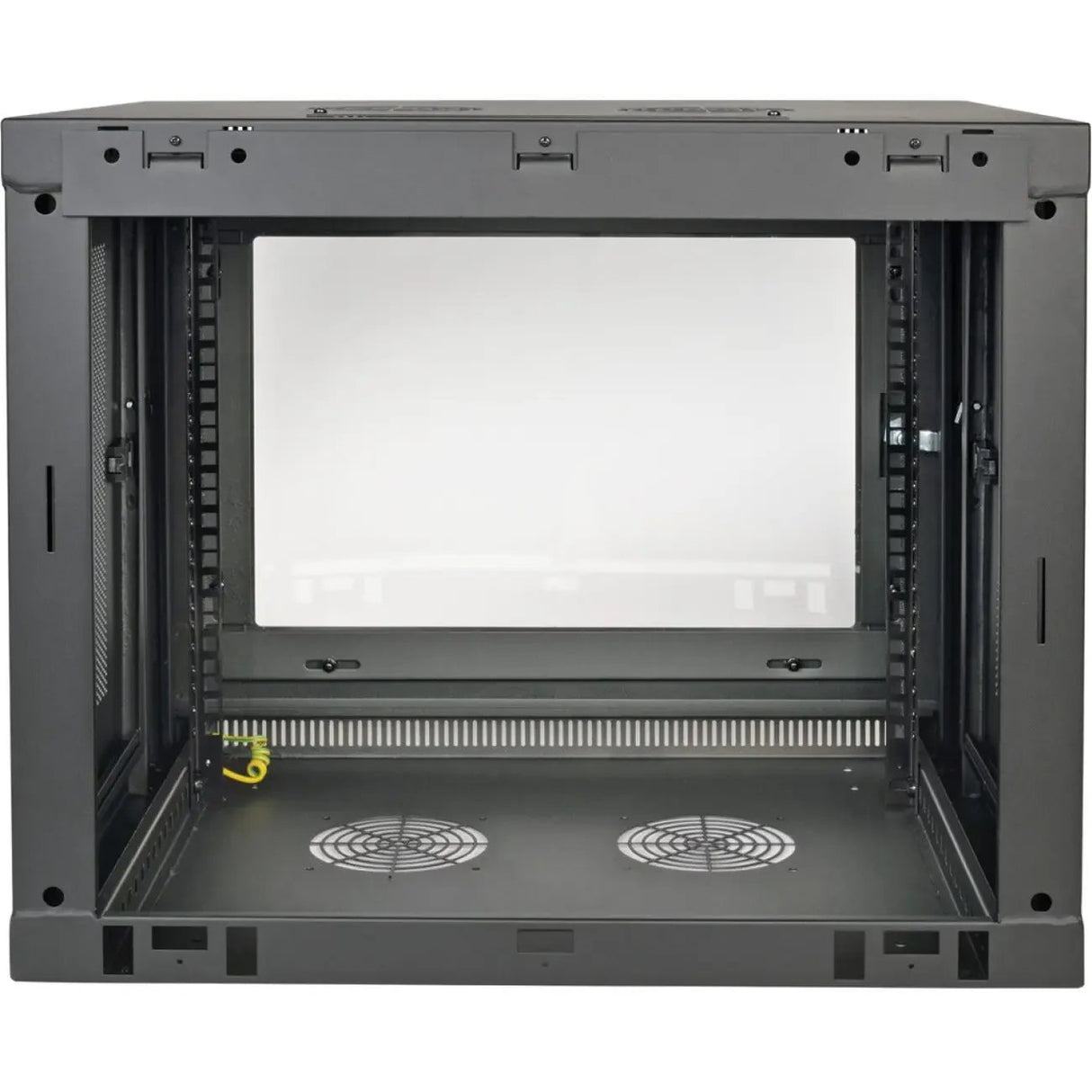EATON Tripp Lite 9U Wall Mount Rack Enclosure Server Cabinet w/ Acrylic Glass Front Door - For LAN Switch - 9U Rack Height x 19" Rack Width x 16.50" Rack Depth - Wall Mountable - Black - Plexiglass - 200 lb - SRW9UG