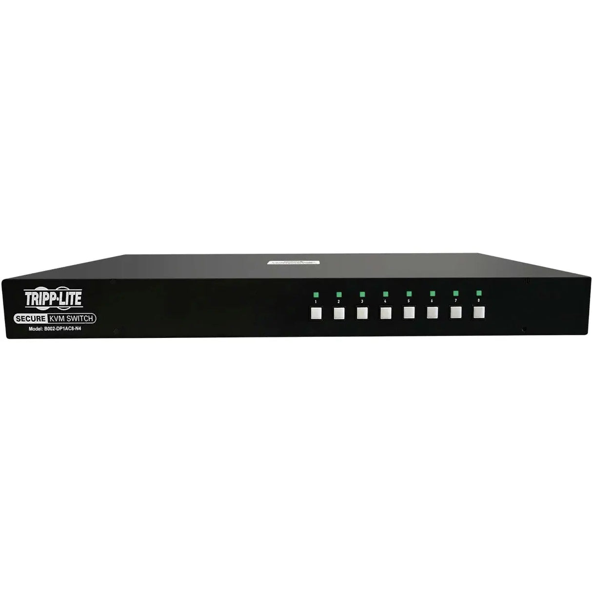 EATON Tripp Lite B002-DP1AC8-N4 8-Port NIAP PP4.0-Certified DisplayPort KVM Switch - 8 Computer(s) - 1 Local User(s) - 3840 x 2160 - 50 Hz, 60 Hz - 19 x USB - Yes - 9 x DisplayPort - TAA Compliant