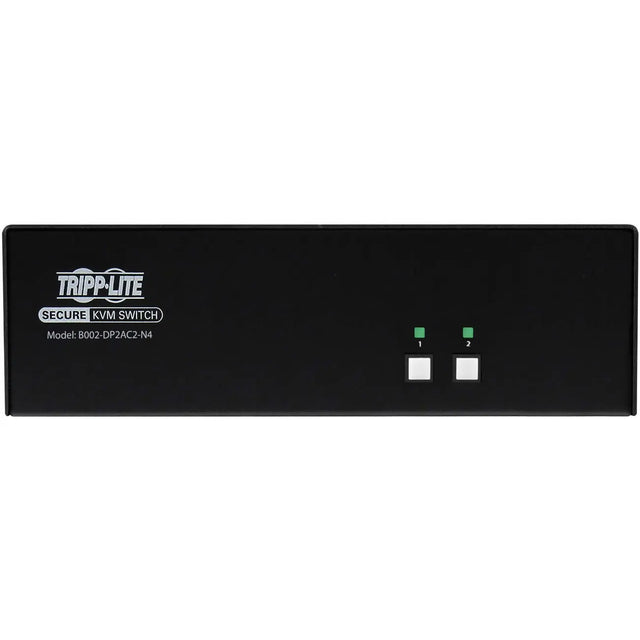 Tripp Lite B002-DP2AC2-N4 2-Port NIAP PP4.0-Certified DisplayPort KVM Switch - 2 Computer(s) - 1 Local User(s) - 3840 x 2160 - 50 Hz, 60 Hz - 7 x USB - Yes - 6 x DisplayPort - TAA Compliant EATON