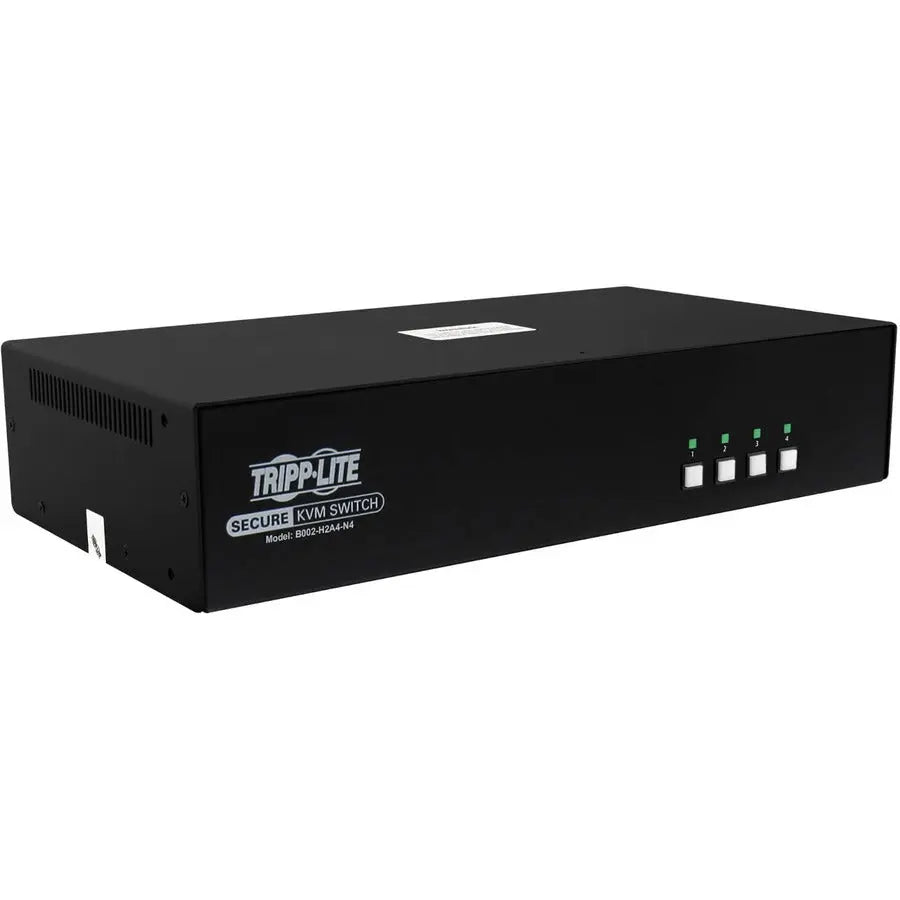 EATON Tripp Lite B002-H2A4-N4 4-Port Dual-Monitor NIAP PP4.0-Certified HDMI KVM Switch - 4 Computer(s) - 1 Local User(s) - 3840 x 2160 - 50 Hz, 60 Hz - 6 x USB - 10 x HDMI - TAA Compliant