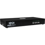 EATON Tripp Lite B002-HD1AC4-N4 4-Port NIAP PP4.0-Certified KVM Switch - 4 Computer(s) - 1 Local User(s) - 3840 x 2160 - 50 Hz, 60 Hz - 11 x USB - Yes - 1 x HDMI - 4 x DisplayPort - TAA Compliant