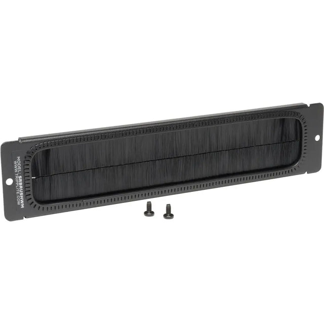 EATON Tripp Lite Brush Strip Plate for Wallmount Rack Enclosure Server Cabinet - Black - SRBRUSHWM