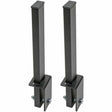 EATON Tripp Lite Cable Retaining Post 1.5in Wide Cable Runway Straight 90-Degree - Black - 2 Pack - Steel - SRLPOST
