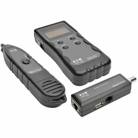 EATON Tripp Lite Cable Tester Wire Tracker Length Fault Location RJ45 RJ11 BNC USB - Open Circuit Testing, Short Circuit Testing, Reversed Pair Testing, Network Testing, Fiber Optic Cable Testing, LAN Cable...  - T010-001-K