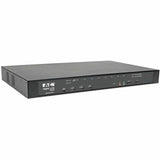 EATON Tripp Lite Cat5 KVM Switch Over IP 8-Port w/ Virtual Media 2 Users 1URM TAA - 8 Computer(s) - 1 Local User(s) - 1 Remote User(s) - 11 x Network (RJ-45) - 2 x PS/2 Port - 6 x USB1 x VGA - Rack-mountabl...  - B064-008-01-IPG