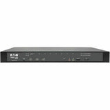 EATON Tripp Lite Cat5 KVM Switch Over IP 8-Port w/ Virtual Media 2 Users 1URM TAA - 8 Computer(s) - 1 Local User(s) - 1 Remote User(s) - 11 x Network (RJ-45) - 2 x PS/2 Port - 6 x USB1 x VGA - Rack-mountabl...  - B064-008-01-IPG