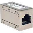 EATON Tripp Lite Cat5e Cat5 Straight Through Modular Shielded In-Line Coupler RJ45 F/F - 1 x RJ-45 Network Female - 1 x RJ-45 Network Female - TAA Compliant - N032-001