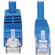 EATON Tripp Lite Cat6 Ethernet Cable Down Angled UTP Molded RJ45 M/M Blue 20ft - 20 ft Category 6 Network Cable for Network Device, Patch Panel, Switch, Printer, Computer, Photocopier, Router, Modem, Server...  - N204-020-BL-DN
