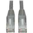 EATON Tripp Lite Cat6 GbE Gigabit Ethernet Snagless Molded Patch Cable UTP Gray RJ45 M/M 35ft 35' - Category 6 for Network Adapter, Network Device, Router, Server, Modem, Hub, Switch - 128 MB/s - Patch Cabl - N201-035-GY