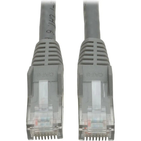 EATON Tripp Lite Cat6 GbE Gigabit Ethernet Snagless Molded Patch Cable UTP Gray RJ45 M/M 35ft 35' - Category 6 for Network Adapter, Network Device, Router, Server, Modem, Hub, Switch - 128 MB/s - Patch Cabl - N201-035-GY