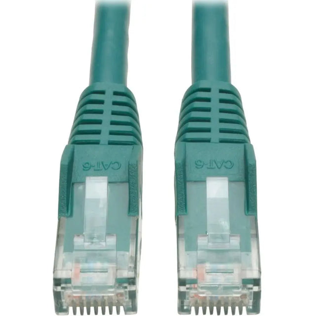 EATON Tripp Lite Cat6 GbE Gigabit Ethernet Snagless Molded Patch Cable UTP Green RJ45 M/M 6in 6" - Category 6 for Network Device, Network Adapter, Router, Server, Modem, Hub, Switch - 128 MB/s - Patch Cable - N201-06N-GN