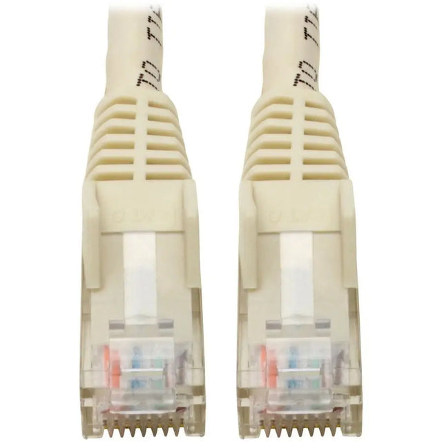 EATON Tripp Lite Cat6 GbE Gigabit Ethernet Snagless Molded Patch Cable UTP White RJ45 M/M 6in 6" - Category 6 for Network Device, Network Adapter, Router, Server, Modem, Hub, Switch - 128 MB/s - Patch Cable - N201-06N-WH