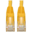 EATON Tripp Lite Cat6 GbE Gigabit Ethernet Snagless Molded Patch Cable UTP Yellow RJ45 M/M 6in 6" - Category 6 for Network Device, Network Adapter, Router, Server, Modem, Hub, Switch - 128 MB/s - Patch Cabl - N201-06N-YW