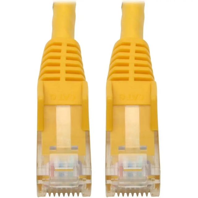 EATON Tripp Lite Cat6 GbE Gigabit Ethernet Snagless Molded Patch Cable UTP Yellow RJ45 M/M 6in 6" - Category 6 for Network Device, Network Adapter, Router, Server, Modem, Hub, Switch - 128 MB/s - Patch Cabl - N201-06N-YW