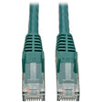 EATON Tripp Lite Cat6 GbE Snagless Molded Patch Cable UTP Green RJ45 M/M 4ft 4' - Category 6 for Network Adapter, Network Device, Server, Router, Switch, Modem, Hub - 128 MB/s - Patch Cable - 3.94 ft - 1 x  - N201-004-GN