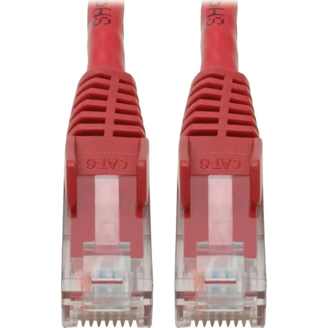 EATON Tripp Lite Cat6 GbE Snagless Molded Patch Cable UTP Red RJ45 M/M 4ft 4' - Category 6 for Network Adapter, Network Device, Server, Router, Switch, Hub, Modem - 128 MB/s - Patch Cable - 3.94 ft - 1 x RJ - N201-004-RD